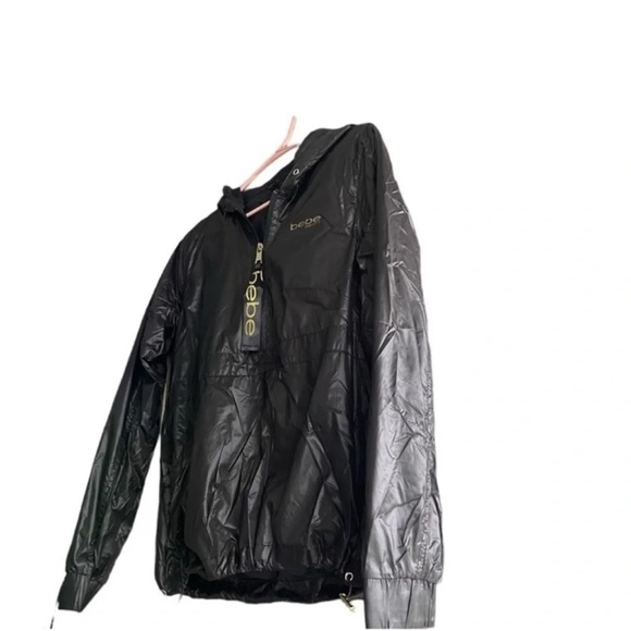 Bebe Sport Black Windbreaker Jacket - Picture 3 of 8